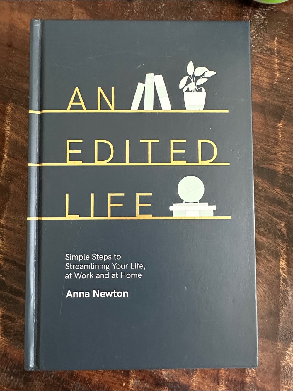 An Edited Life by Anna Newton - Navy Hardcover